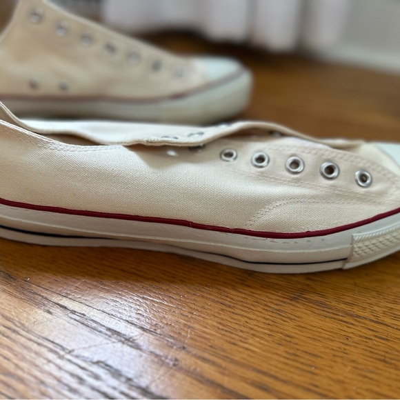 Vintage Converse All stars USA Made 1978 Oxford Basketball White Canvas 13.5. - Picture 8 of 15